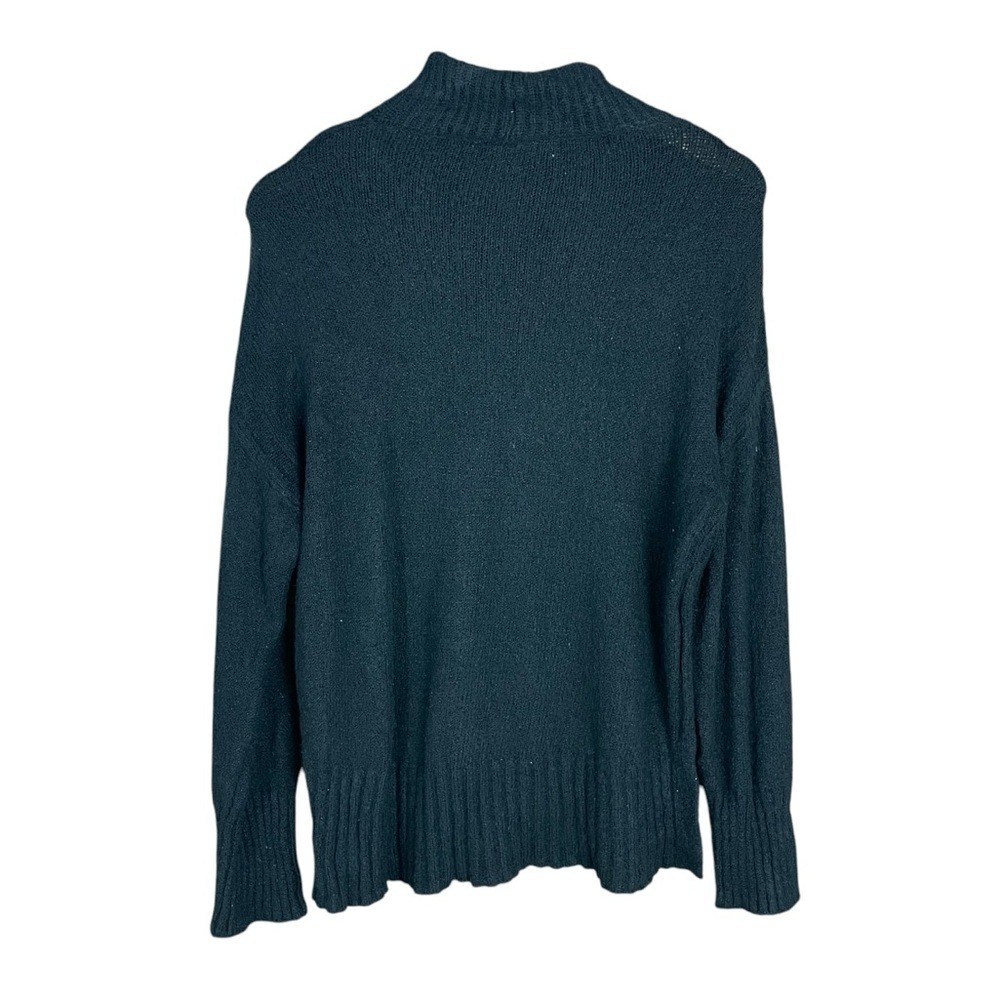 Time and Tru Black Cowl Neck Sweater with Textured Knit and Slim Fit - Picture 5 of 6